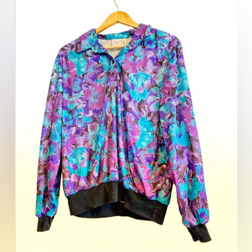 VTG SEARS Tradition Floral Blouse